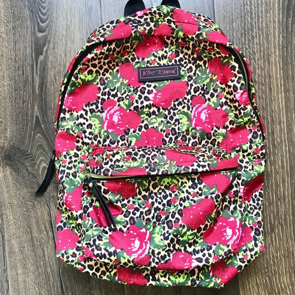 betsey johnson rose backpack